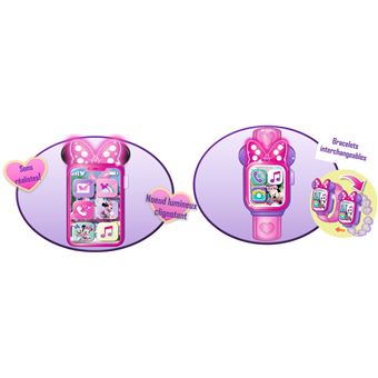 Jeu d'imitation Minnie Téléphone et Montre avec fonctions sonores et lumineuses Modèle aléatoire