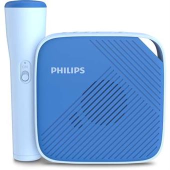 Philips TAS2000B Altoparlante Wireless Bluetooth Con Spettacolo Di Luci LED, 20 W Bass+, Auracast, 20H Di Riproduzione, Impermeabilità IPX5, Riproduzione USB, Microfono, Controllo App – Nero