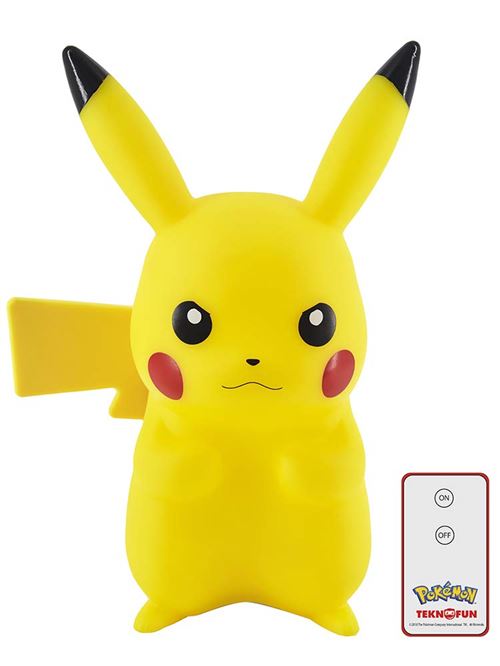 Lampe LED Pok&eacute;mon Pikachu avec t&eacute;l&eacute;commande 25 cm 