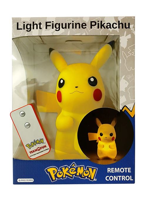 Lampe LED avec télécommande Pokémon - 40 cm - Pikachu - Produits dérivés  jeux vidéo - Autour du jeu vidéo