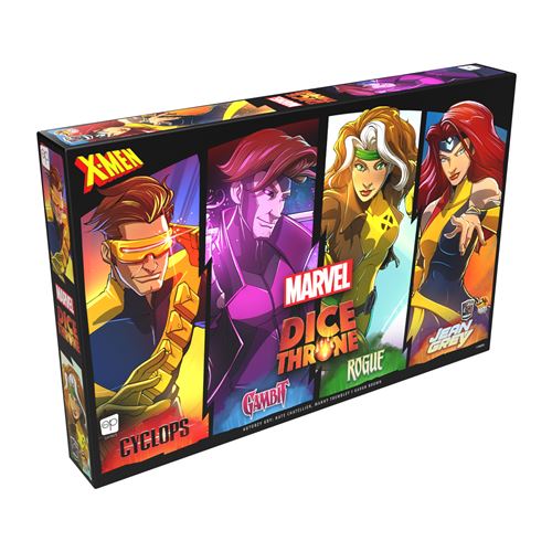 Lucky Duck Games Marvel Dice Throne Xmen Cyclops Gambit Jean Gray et Rogue