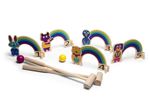 Jeu de balle BS Toys Croquet Arc en Ciel