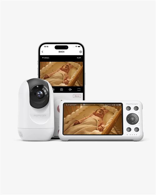 Babyphone Momcozy Moniteur vidéo pour bébé BM04 5 5 pouces