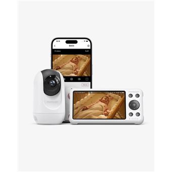 Babyphone Momcozy Moniteur vidéo pour bébé BM04 5,5 pouces Blanc - 1