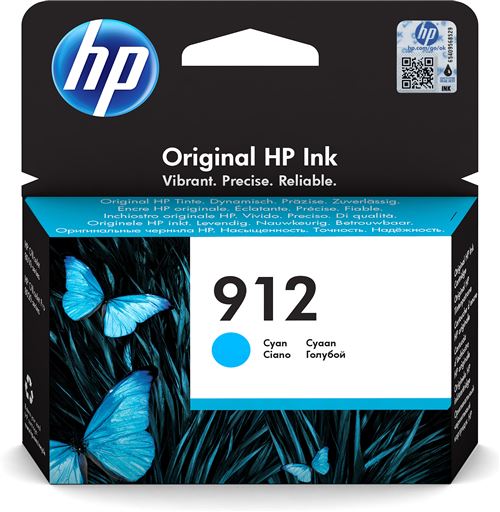 Cartouche d'encre HP 912 Cyan Bleu HP