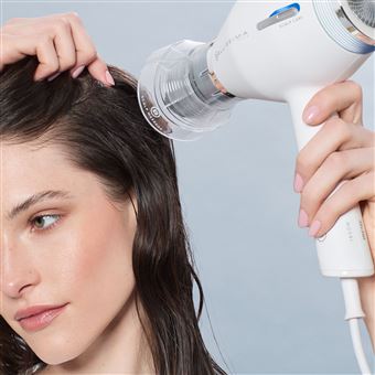 SECHE-CHEVEUX AVEC FONCTION MASSAGE BELLISSIMA OXY RITUAL - TECHNOLOGIE OXYCARE - CONCENTRATEUR MASSAGE - CONCENTRATEUR ULTRA FIN - CURLY DIFFUSEUR - 1800W - CONTRÔLE NUMÉRIQUE - TECHNO IONIQUE - 14 COMBINAISONS AIR TEMPÉRATURE - AIR FROID - CÂBLE 2,5M
