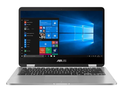 Asus Vivobook Flip 14 90Nb0Iv1-M04400 14" Ecran Tactile Intel Pentium 4 Go Ram 128Go SSD Gris Clair