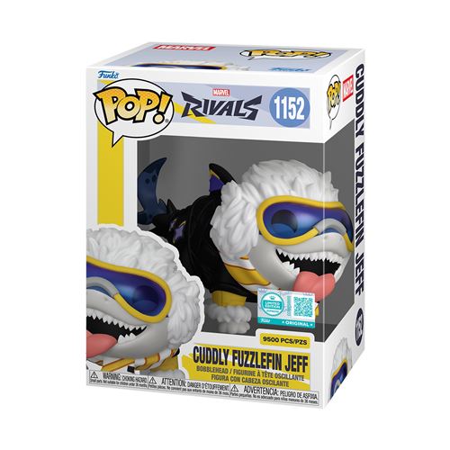 Figurine Funko Pop Marvel Rivals Cuddly Fuzzlefin Jeff Limited Edition Supreme - vue 1