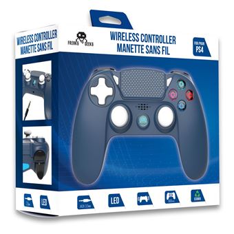 Manette Sans Fil Night Blue pour PS4 Avec Prise Jack pour casque et boutons lumineux