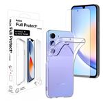 Pack Coque Moxie Transparent + Verre trempé 2.5D Transparent pour Galaxy A14 4G/5G