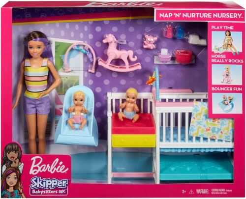 Playset Barbie Skipper La Chambre Des Jumeaux Mattel Poupee Achat Prix Fnac