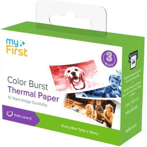 MYFIRST PAPIER THERMIQUE COLOUR BURST POUR INSTA 20 INSTA2 ET WII