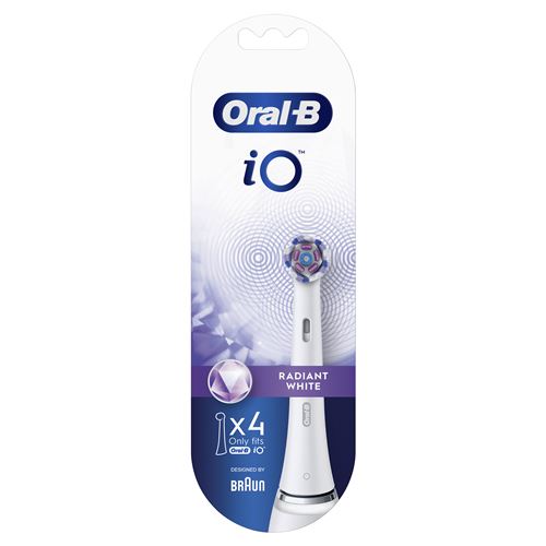 Oral B Pack De 4 Brossettes Oral-B Io Radiant White Blanc
