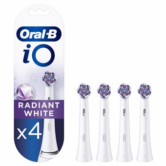 Pack de 4 brossettes Oral-B iO Radiant White Blanc