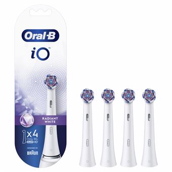 Pack de 4 brossettes Oral-B iO Radiant White Blanc