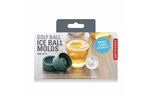 Kit 2 moules à glaçons Kikkerland CU341 Forme Balle de golf Vert