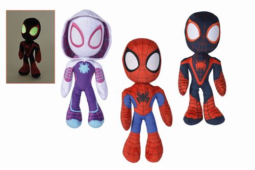 Personnage en peluche Disney Spiderman Glow in dark 25 cm Modèle aléatoire
