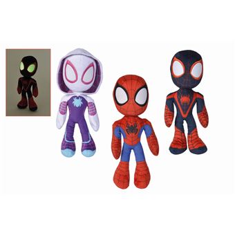 Personnage en peluche Disney Spiderman Glow in dark 25 cm Modèle aléatoire