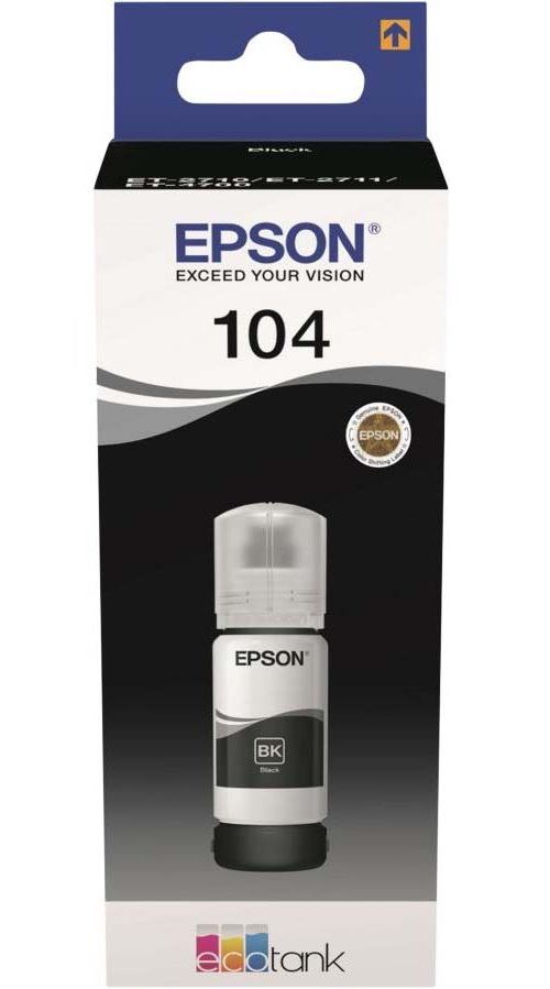 Cartouche d’encre Epson Ecotank Série 104 Noir