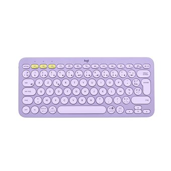 Logitech K380 Clavier sans fil Bluetooth Multidispositif - Lavender Lemonade