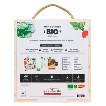 Semis La Semance Bio Coffret Mon Potager Bio Clé en main