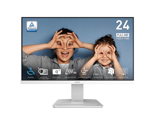 Ecran PC MSI PRO MP2412W 23,8 LED Full HD Blanc
