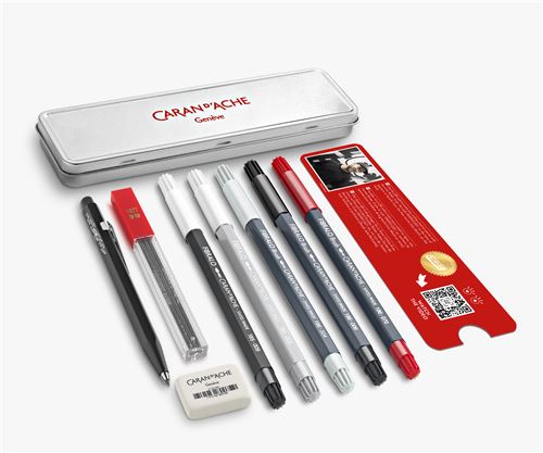 Boite metal avec  6 produits graphite + 2 accessoires+ 1 cours en ligne