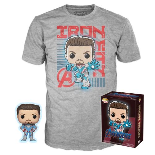 Figurine Funko Pop et Tee Target Marvel Iron Man Suit L
