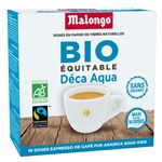 Dosettes Malongo Deca Aqua Bio 16 pièces