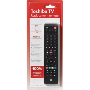 Télécommande One For All URC1919 Noir pour TV Toshiba - Télécommande