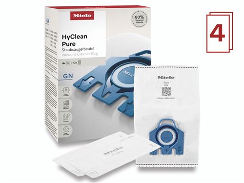 Miele Bleu Pack 4 Sacs Aspirateur Hyclean Pure Gn