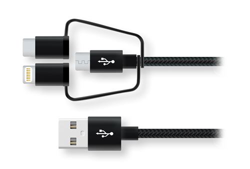 Câble Wefix 3 en 1 pour iPhoneiPadiPod
