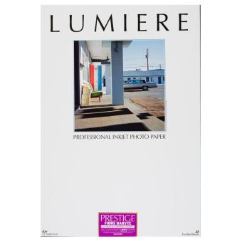 Papier photo Lumière Prestige Fibre baryté satiné 32.9 x 48.3 cm - 25 feuilles