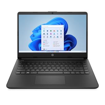 PC Ultra-Portable HP 14s-dq0053nf 14" Intel Celeron N4120 8 Go RAM 128 Go SSD Noir ébène - 1