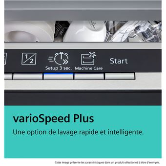 Lave-vaisselle encastrable Siemens SN75EX13CE Noir