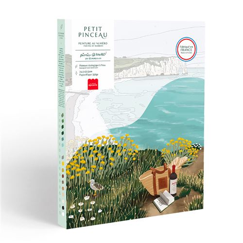 Peinture au numéro La Petite Epicerie Petit Pinceau Pique-nique à Etretat