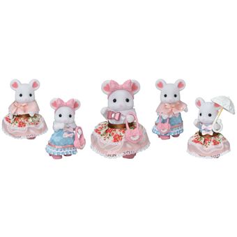 Playset Sylvanian Families 5540 La valisette de mode et grande sœur souris marshmallow