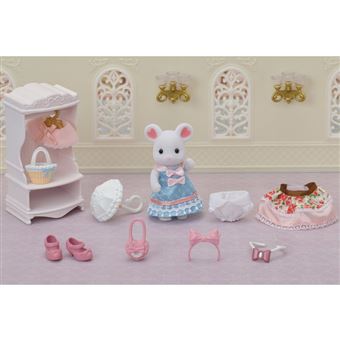 Playset Sylvanian Families 5540 La valisette de mode et grande sœur souris marshmallow