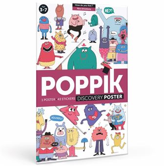 Jeu créatif Poppik Discovery Sticker Les émotions