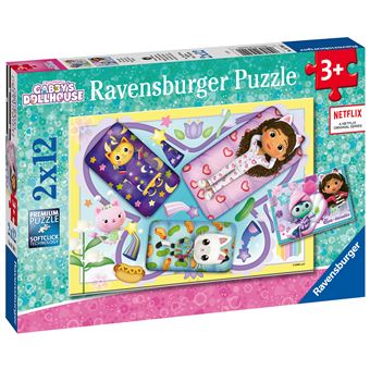 Puzzles 2 x 12 pièces Ravensburger Gabby’s Dollhouse