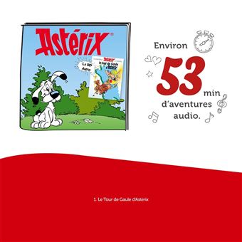 Conteuse d’histoires Tonies Le Tour de Gaule d'Astérix Idéfix Modèle aléatoire
