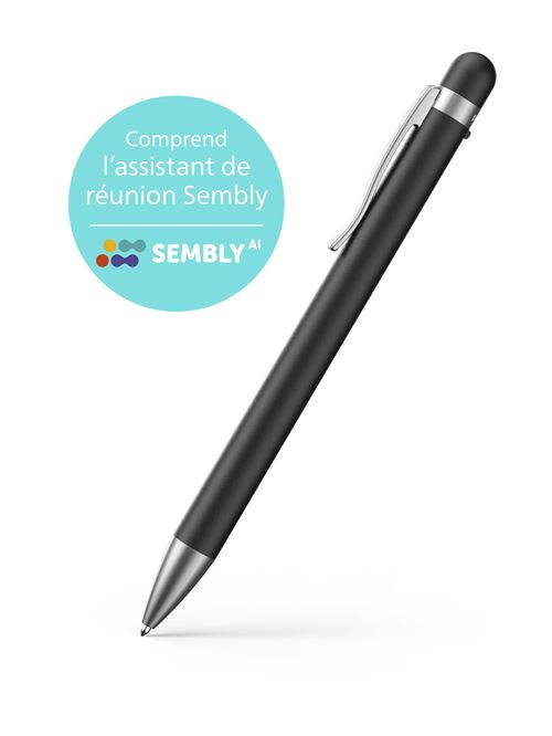 Stylo enregistreur audio Philips VoiceTracer DVT1600 avec logiciel de reconnaissance vocale 32 Go Noir et Argent