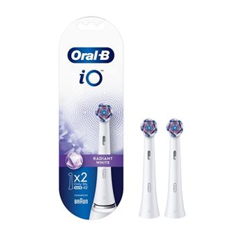 Pack de 2 brossettes Oral-B iO Radiant White Blanc