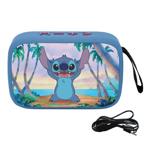 Enceinte Bluetooth Portable Lexibook Stitch – Finition en Tissu, 4h Autonomie - vue 1