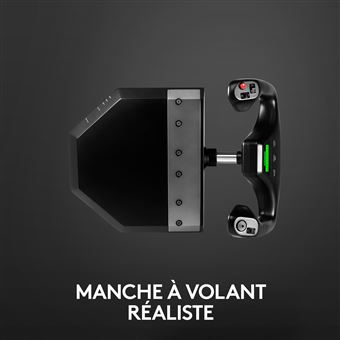 Pack manche et bloc manettes de simulation Logitech Noir