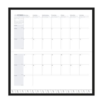 Agenda Quo Vadis 2021 2022 Plan Month Billy Bleu lavande