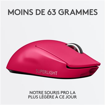 Souris Gaming sans fil Wifi Logitech G PRO X Superlight Rose