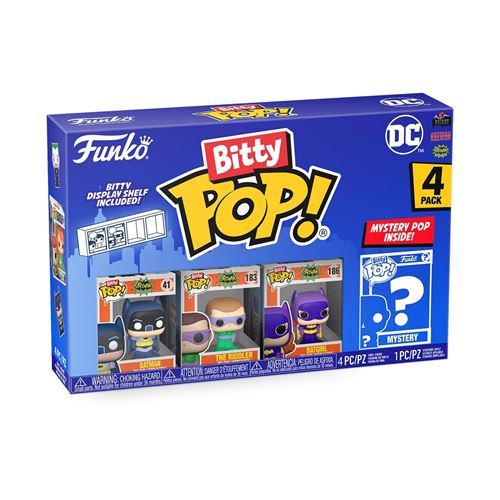 Pack de 4 figurines Funko Bitty Pop DC Batman Adam West