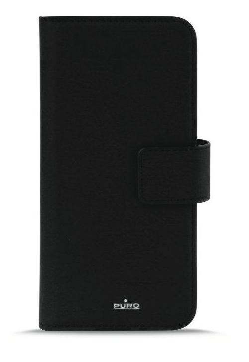 Etui folio détachable Puro avec coque magnétique Noir pour iPhone X