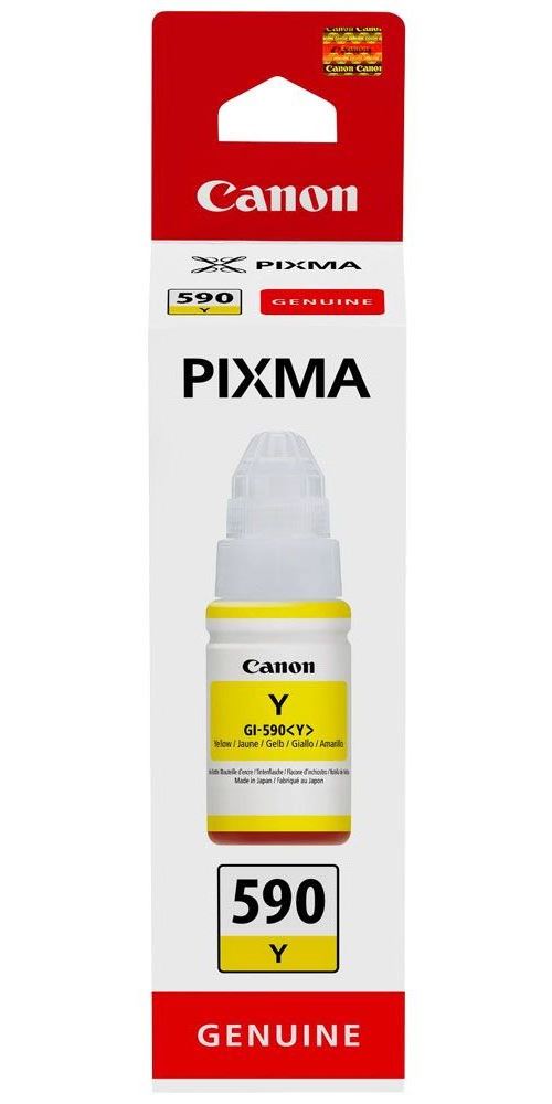 Bouteille d'encre Canon Pixma GI-590Y Jaune 70 ml